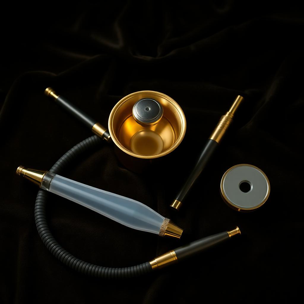 Hookah accessories on velvet